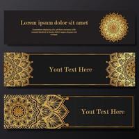 mandala banners luxe ontwerp vector