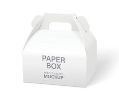 mockups voor papieren voedselverpakkingen vector