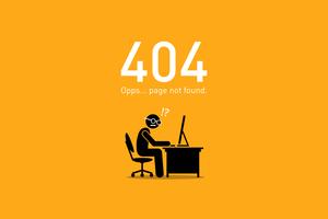 website error 404 pagina niet gevonden. vector