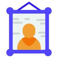 portret icoon illustratie voor web, app, infografisch, enz vector