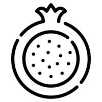 granaatappel icoon illustratie voor web, app, infografisch, enz vector