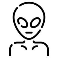 buitenaards wezen icoon illustratie voor web, app, infografisch, enz vector