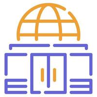 planetarium icoon illustratie voor web, app, infografisch, enz vector