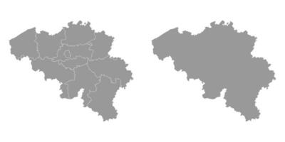 belgie kaart met provincies. vector illustratie.