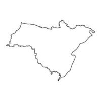 grevenmacher kanton kaart, administratief divisie van luxemburg. vector illustratie.