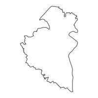 remich kanton kaart, administratief divisie van luxemburg. vector illustratie.