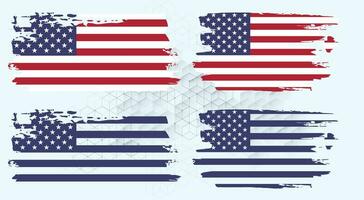 Amerikaans vlag silhouet, grunge Verenigde Staten van Amerika vlag reeks vector, grunge, vlag, silhouet, onafhankelijkheid, juli, 4e van juli, 4e juli, vlag silhouet vector