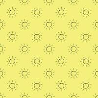 naadloos patroon met zon tekening voor decoratief afdrukken, omhulsel papier, groet kaarten, behang en kleding stof vector