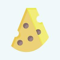 icoon kaas. verwant naar Spanje symbool. vlak stijl. gemakkelijk ontwerp bewerkbaar. gemakkelijk illustratie vector