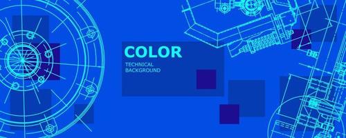 abstracte achtergrond concept mechanische engineering tekening. technisch behang vector