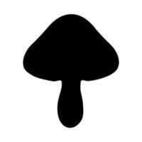 champignons silhouet illustratie Aan geïsoleerd achtergrond vector