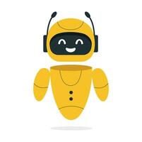 Chatbot neurale netwerk, ai servers en robots technologie. schattig Chatbot ai karakter. vector