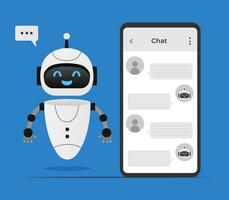 Chatbot neurale netwerk, ai servers en robots technologie. schattig Chatbot ai karakter. vector