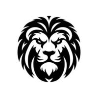 vector illustratie boos leeuw silhouet mascotte logo icoon symbool