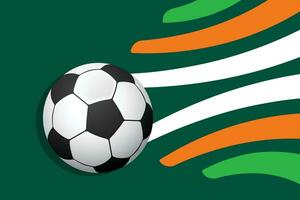 Afrika landen kampioenschap voetbal Amerikaans voetbal competitie groen achtergrond sjabloon ontwerp vector kunst2