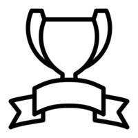 trofee goud icoon of logo illustratie schets zwart stijl vector