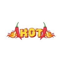 heet brand met heet Chili illustratie vector