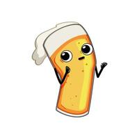 bar bier mok karakter tekenfilm vector illustratie