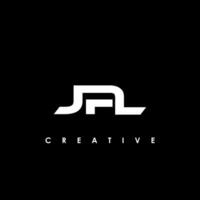 jpl brief eerste logo ontwerp sjabloon vector illustratie