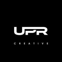 upr brief eerste logo ontwerp sjabloon vector illustratie