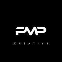 pmp brief eerste logo ontwerp sjabloon vector illustratie