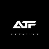 atf brief eerste logo ontwerp sjabloon vector illustratie
