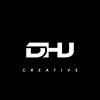 dhjo brief eerste logo ontwerp sjabloon vector illustratie