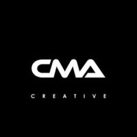 cma brief eerste logo ontwerp sjabloon vector illustratie