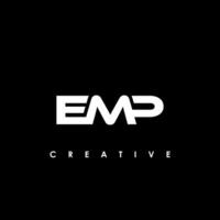 emp brief eerste logo ontwerp sjabloon vector illustratie