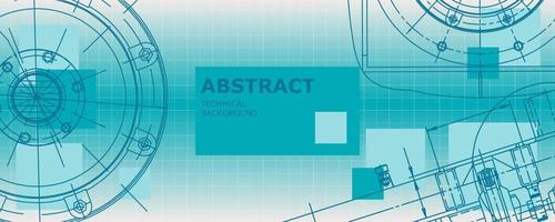 abstracte achtergrond concept mechanische engineering tekening. technisch behang vector