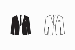 mans blazer jasje icoon vector illustratie