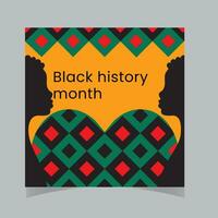 reeks van abstract zwart geschiedenis maand achtergronden met patronen vector