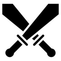 zwaard glyph icoon vector