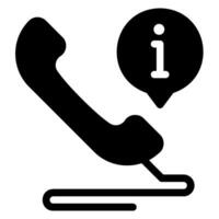 telefoongesprek glyph-pictogram vector