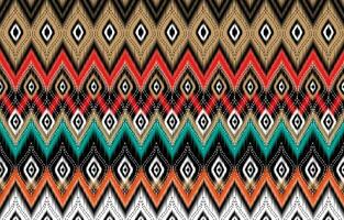 ikat bloemen paisley borduurwerk Aan zwart achtergrond.geometrisch etnisch oosters patroon traditioneel. aztec stijl abstract vector illustratie.ontwerp voor textuur, stof, kleding, verpakking, decoratie