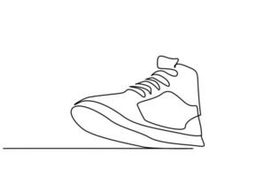 nieuw mode sport- sportschoenen gewoontjes schoenen lijn kunst ontwerp vector