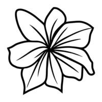 hand- getrokken gemakkelijk bloem illustratie vector