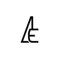 premie ontwerp logo met eerste ae voor bedrijf branding en andere vector