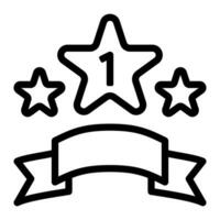goud medailles prijs icoon of logo illustratie schets zwart stijl vector