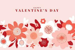 romantisch groet kaart sjabloon. vector illustratie voor valentijnsdag dag, liefde bericht, sociaal media na, web banier, marketing.