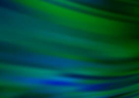 donkerblauwe, groene vector abstract onscherpe achtergrond.