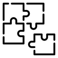 puzzel icoon illustratie voor web, app, infografisch, enz vector