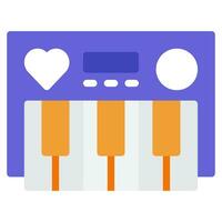 musical instrument icoon illustratie voor web, app, infografisch, enz vector
