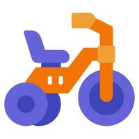 driewieler icoon illustratie voor web, app, infografisch, enz vector