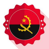 Angola kwaliteit embleem, label, teken, knop. vector illustratie.