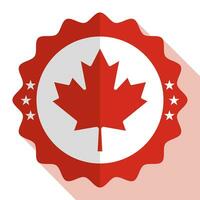 Canada kwaliteit embleem, label, teken, knop. vector illustratie.