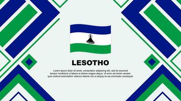 Lesotho vlag abstract achtergrond ontwerp sjabloon. Lesotho onafhankelijkheid dag banier behang vector illustratie. Lesotho vlag