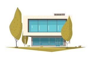 moderne architectuur huis compositie vector