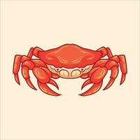 krab mascotte tekenfilm karakter illustratie vector