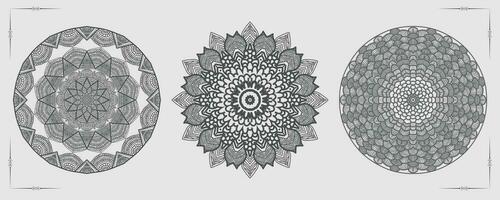 vector luxe mandala sjabloon achtergrond en sier- ontwerp voor kleur bladzijde, groet kaart, uitnodiging, tatoeëren, bloemen mandala.